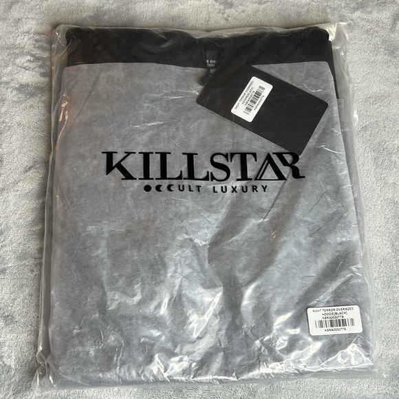 🎯NWT Killstar Night Terror Oversized Hoodie Black Size Small - Picture 5 of 14
